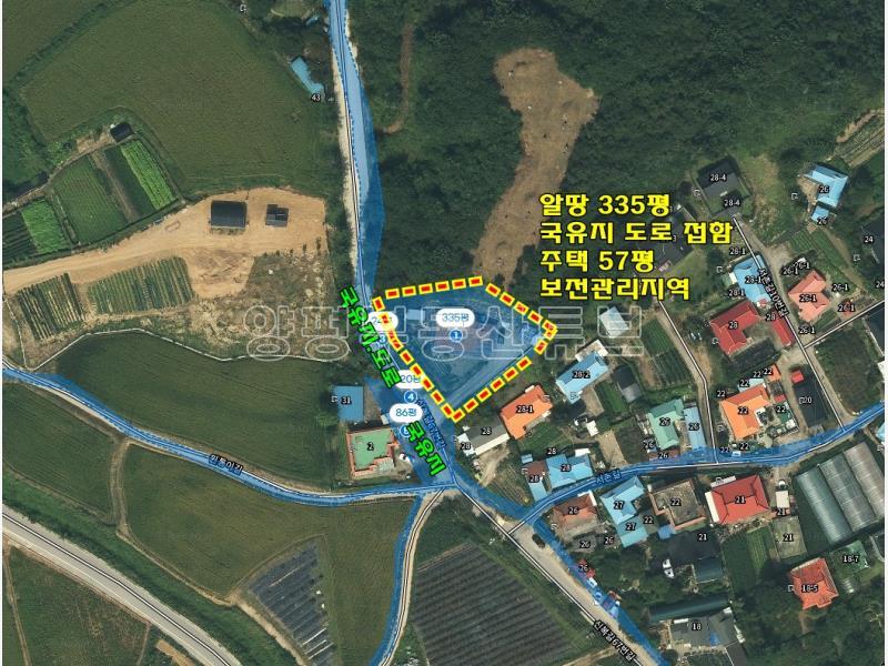 2차선 도로 접근성 좋으며, 300평대의 넓은 토지와 산_18