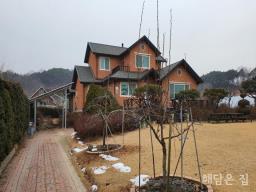 강상초등학교 인근 동향 철.콘 전원주택,깔끔한 정원에 독립적인 평탄지